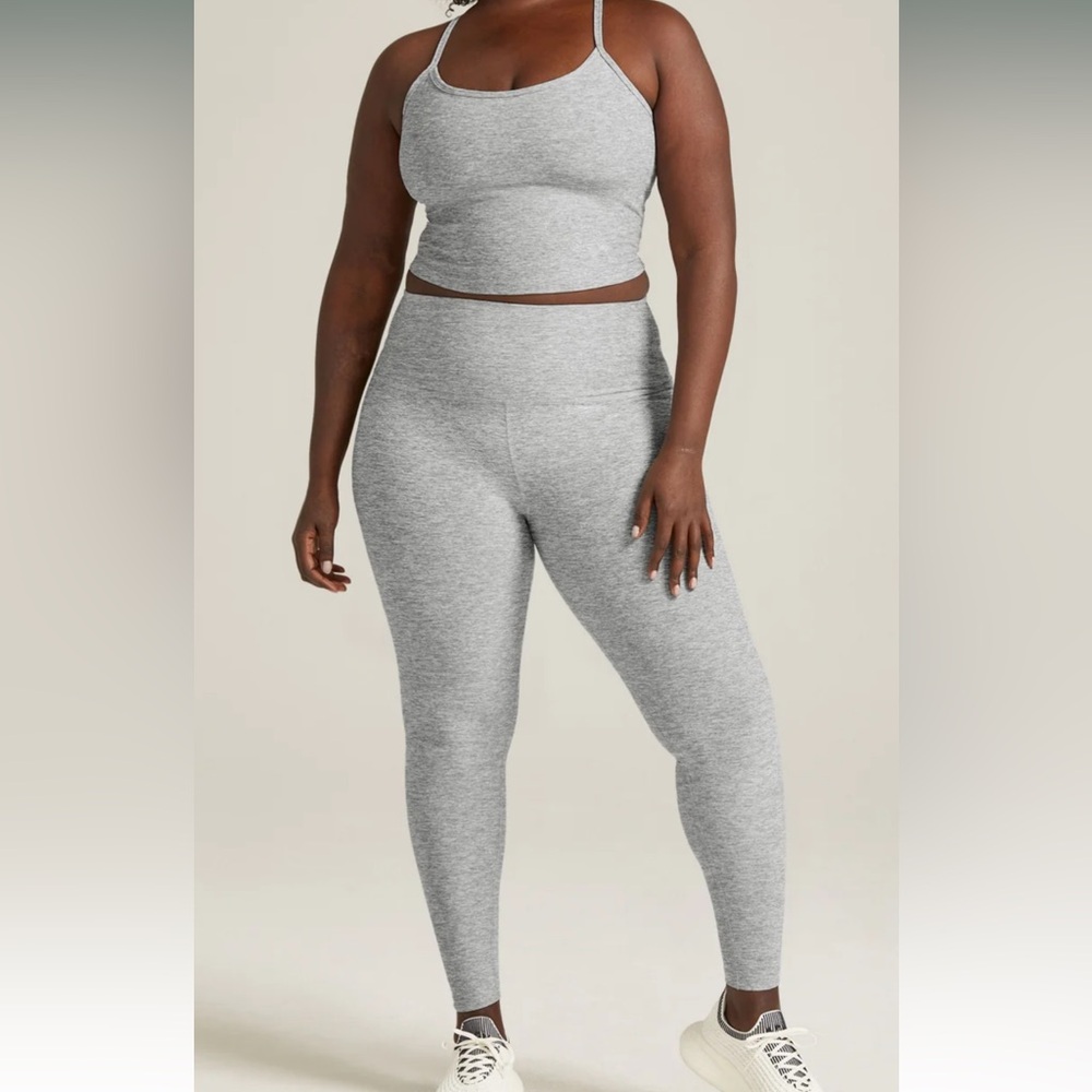 Beyond Yoga Spacedye Caught In The Midi High Waist Legging + Racerback Crop Tank
